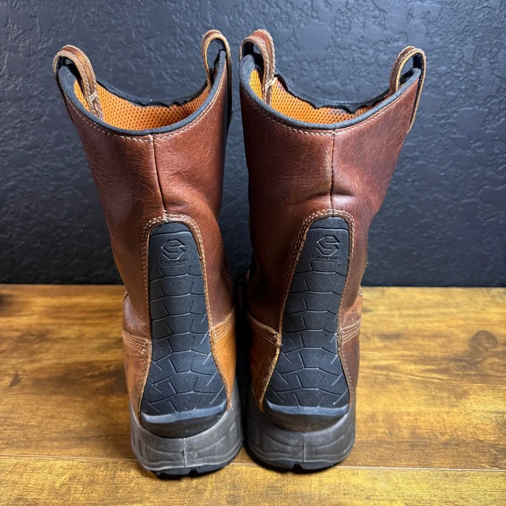 Timberland‎ PRO Hypercharge Waterproof Brown Leather Work Boot Mens 10W